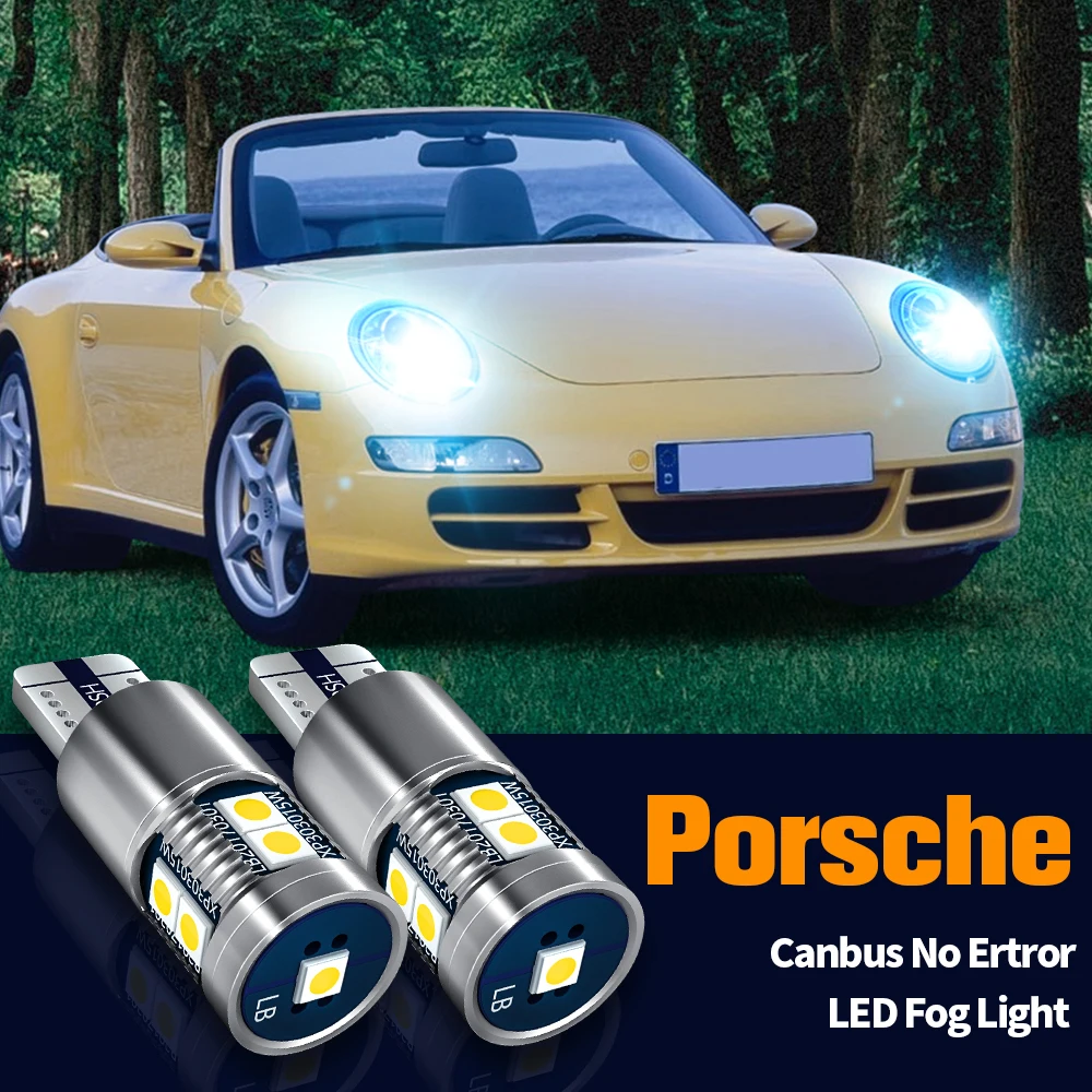 

2pcs LED Clearance Light Bulb Parking Lamp Canbus No Error W5W T10 2825 For Porsche 911 996 997 Boxster 986 987 Cayenne 9PA
