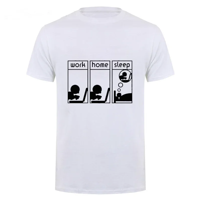 Футболка мужская с коротким рукавом и круглым вырезом принтом