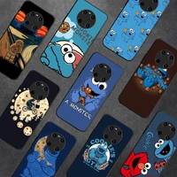 cookie monster sesame street cartoon phone case for samsung a51 a30s a52 a71 a12 for huawei honor 10i for oppo vivo y11 cover