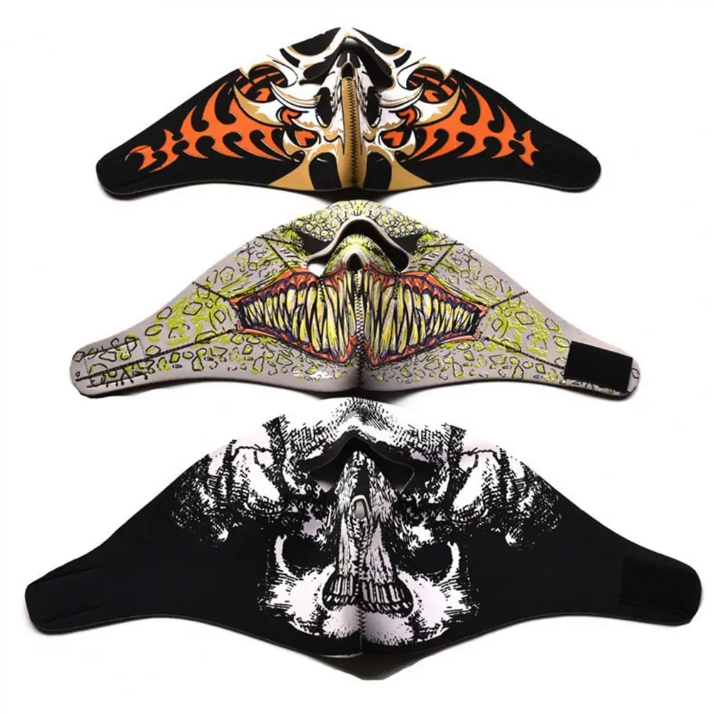 

Halloween Face Cover High Quality Eyes Expose Design Bright Color for Daily Wear Cosplay Face Cover Punk Face Cover