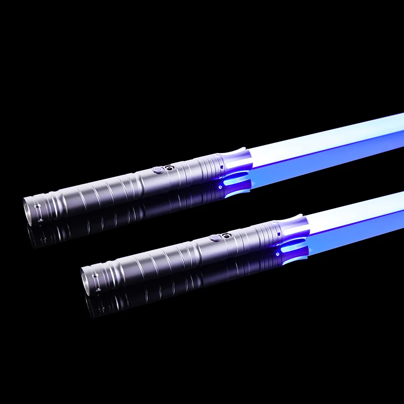 

Metal Laser Lightsaber RGB Laser Sword 15 Colors Change Light Sword Toy with Hitting Sound and Breathing Light Sword Toy for Boy
