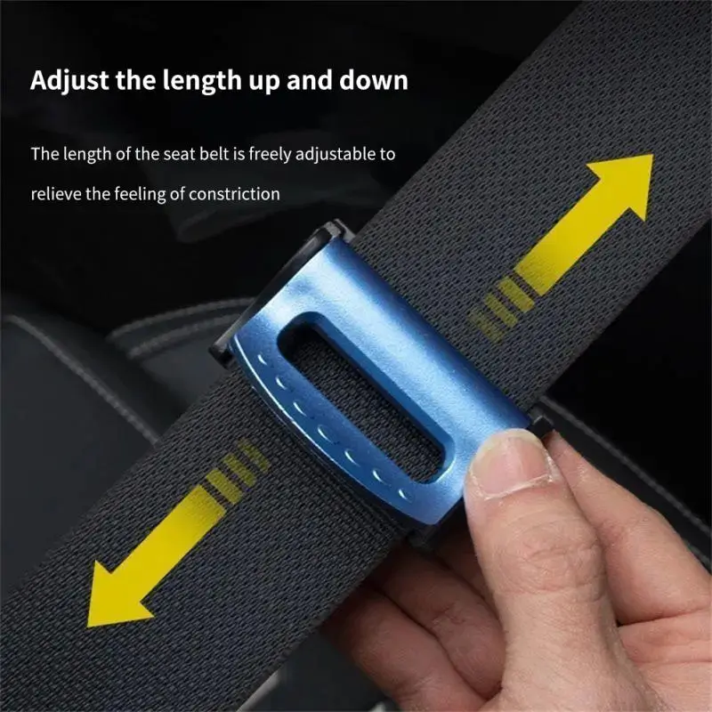 

2 Pcs Car Seat Belt Clip Adjustable Anti-skid Buckle Comfort Limiter Fixed Belt Fashion 4 Color Cover Car Interior Accessories