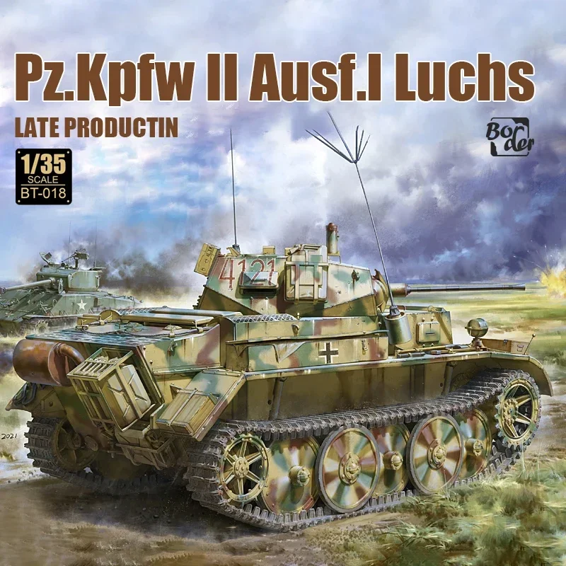 Фото Масштабная сборная модель танка 1/35 Border Model BT-018 Pz Kpfw II Ausf L Luchs (постпроизводственная версия) №2