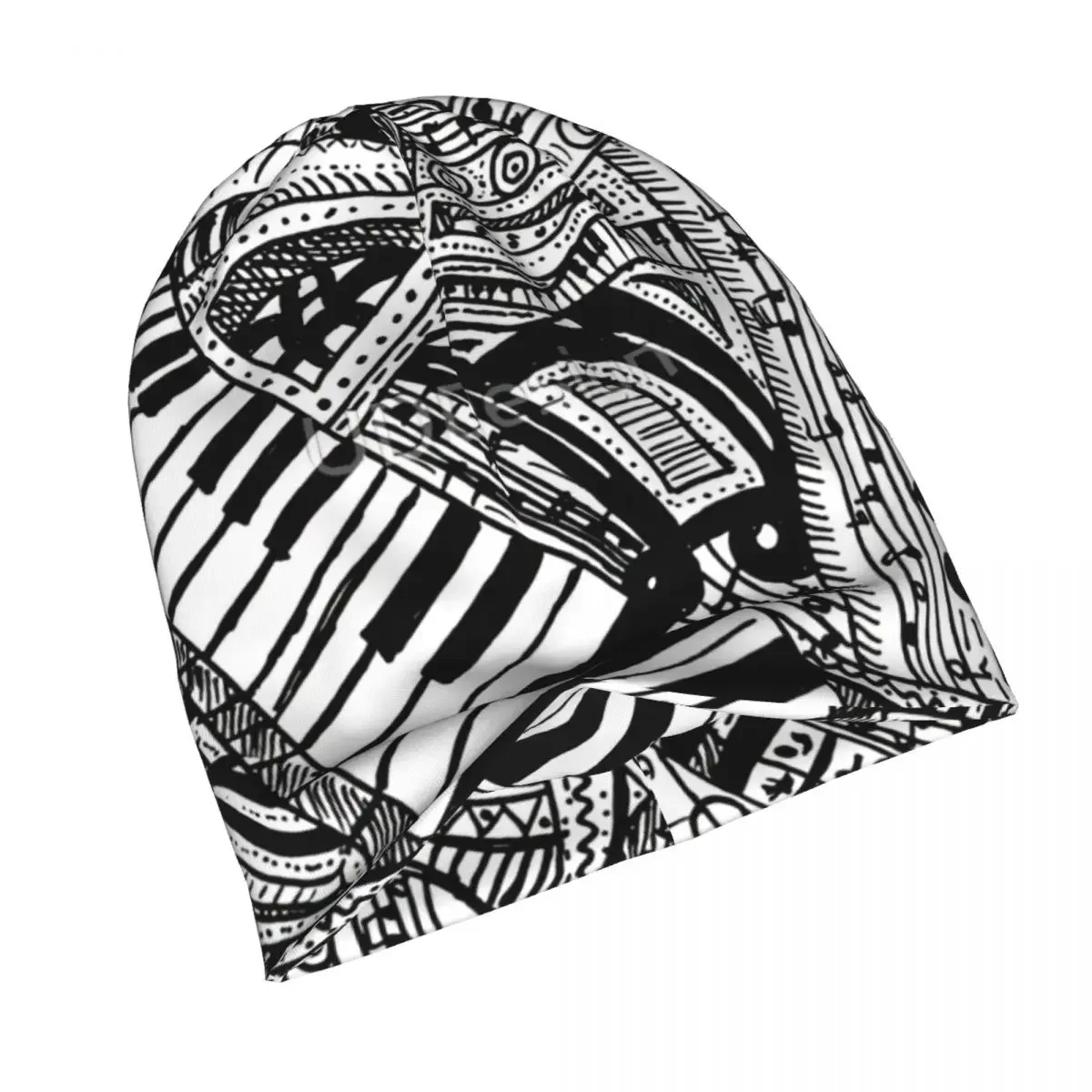 Классическая Шапка каракули с клавиатурой пианино Мужская Уличная тонкая шапка