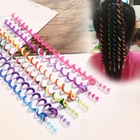 colorful braiding tool elastic hair bands twist hair ties wire for braids rubber bands for kids girls children hair accessories