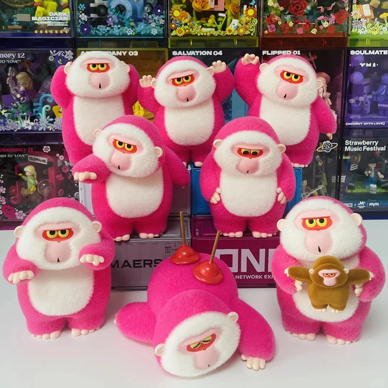 Hello Hoho Text Message Series слепая коробка игрушки Kawaii креативная розовая кукла обезьяна