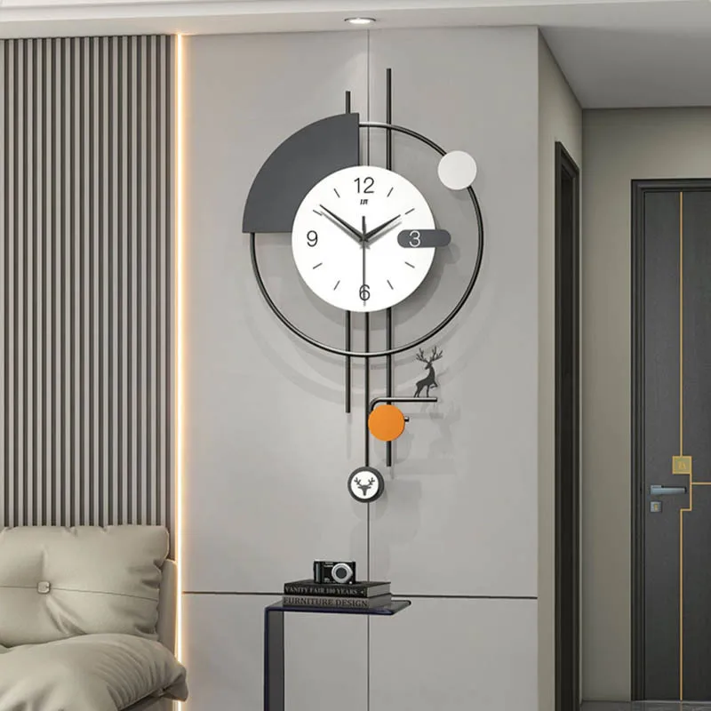 

Современные креативные настенные часы для дома, гостиной, простые настенные часы, роскошные элегантные бесшумные настенные часы в эстетическом стиле для спальни, настенные часы