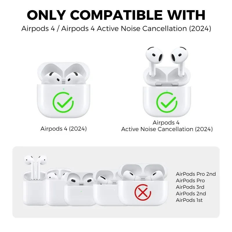 Чехол из жидкого силикона для Airpods 4
