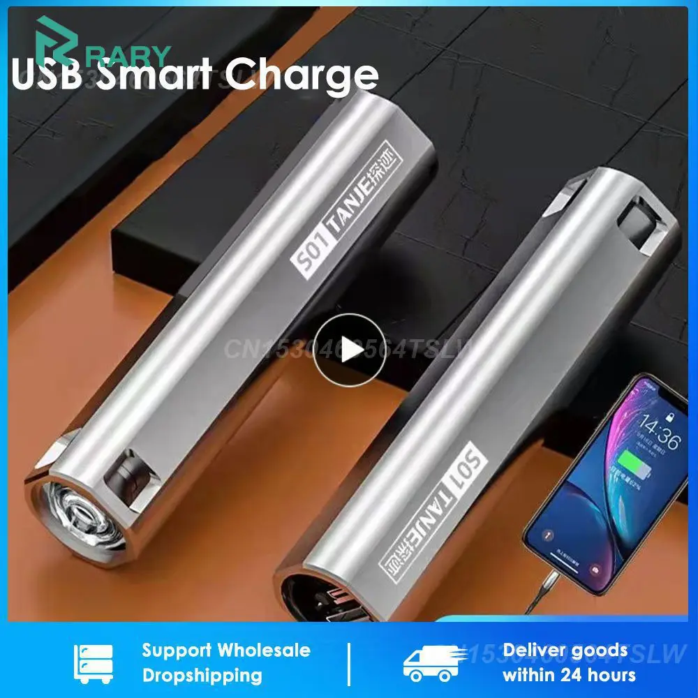 

1 ~ 10 шт. супер яркий светодиодный фонарик, портативный USB Перезаряжаемый фонарик для экстренных ситуаций, водонепроницаемый мини-фонарик для верховой езды, кемпинга, портативный фонарик