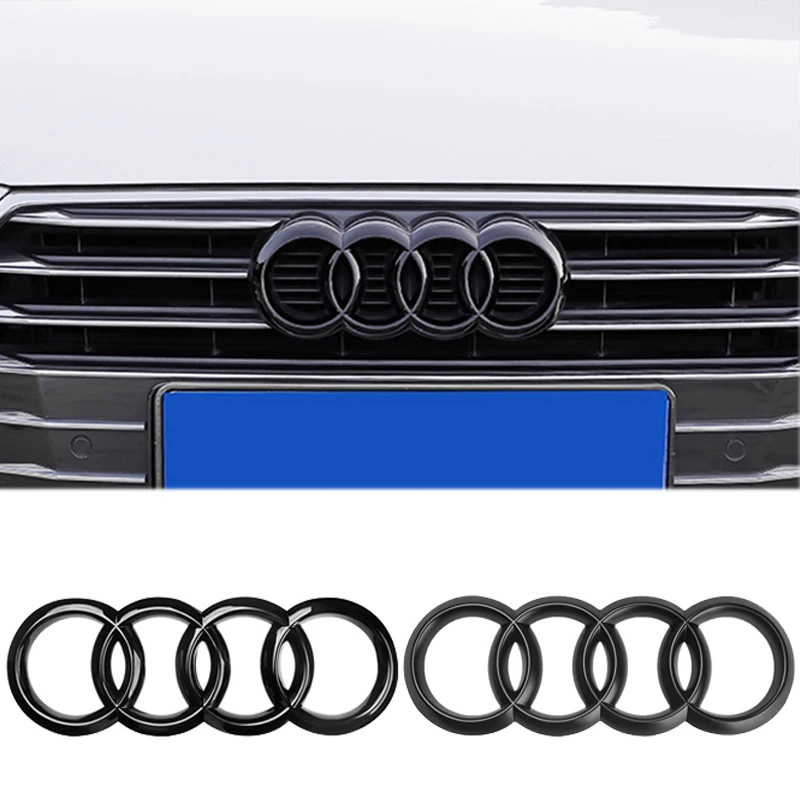 ABS Автомобильная эмблема передней решетки задний багажник значок наклейка для Audi