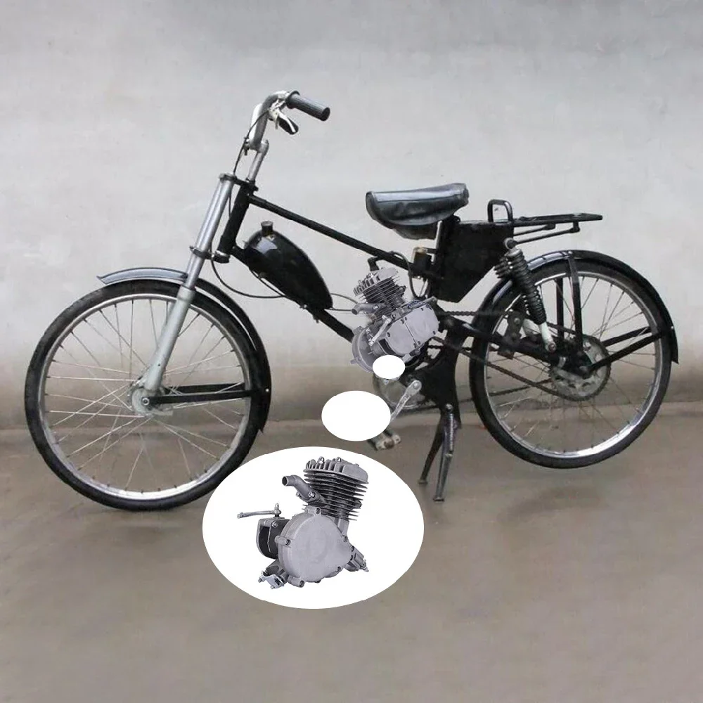 

New PK80 80cc/66cc Motorized 2 Stroke Petrol Gas Bike Motor Engine Only US Stork