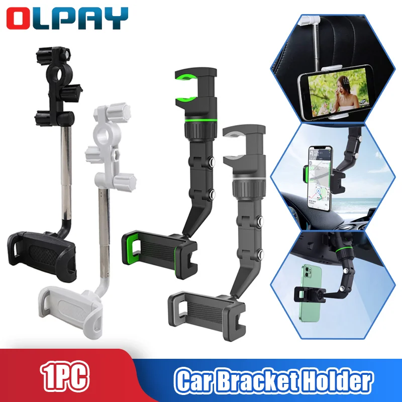 

Phone Holder Car Bracket Holder Car Rearview Mirror Seat GPS Bracket Multifunctional Table Mounts Nightstand Handphone Holder