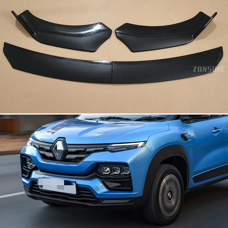 4 шт. комплект кузова аксессуары передний бампер спойлер для губ Renault Kiger 2021-2024