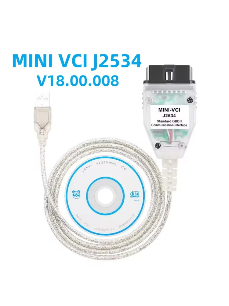 

Mini Vci для Toyota J2534 V18.00.008 OBD2 автомобильный диагностический кабель FT232RQ TIS Techstream MINI-VCI J2534 для Toyota