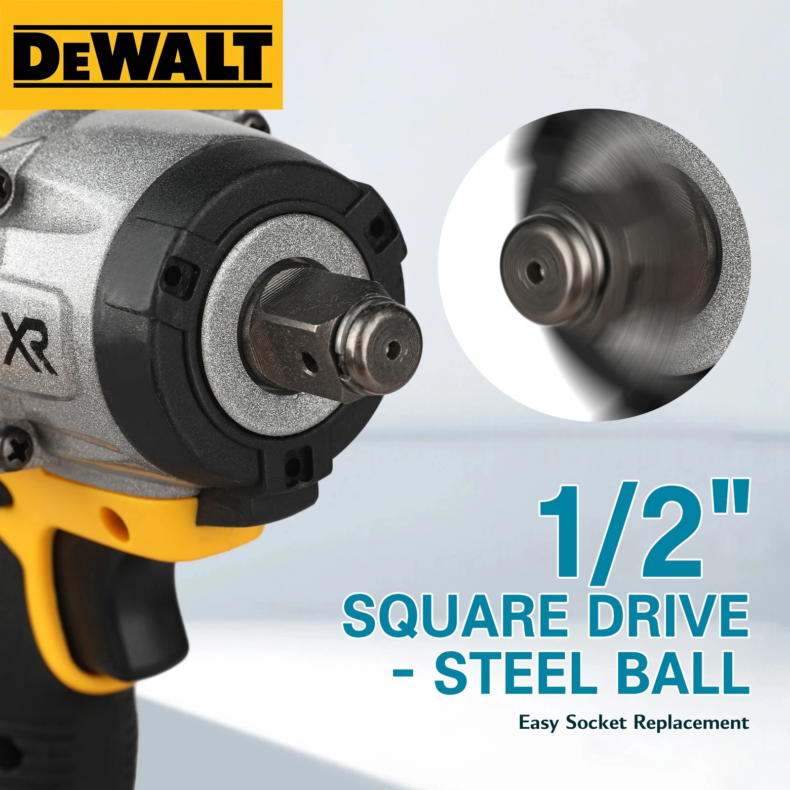 Фото Бесщеточный электрический ударный гайковерт Dewalt DCF922 с высоким крутящим моментом, аккумуляторный, 20В, перезаряжаемые инструменты №2