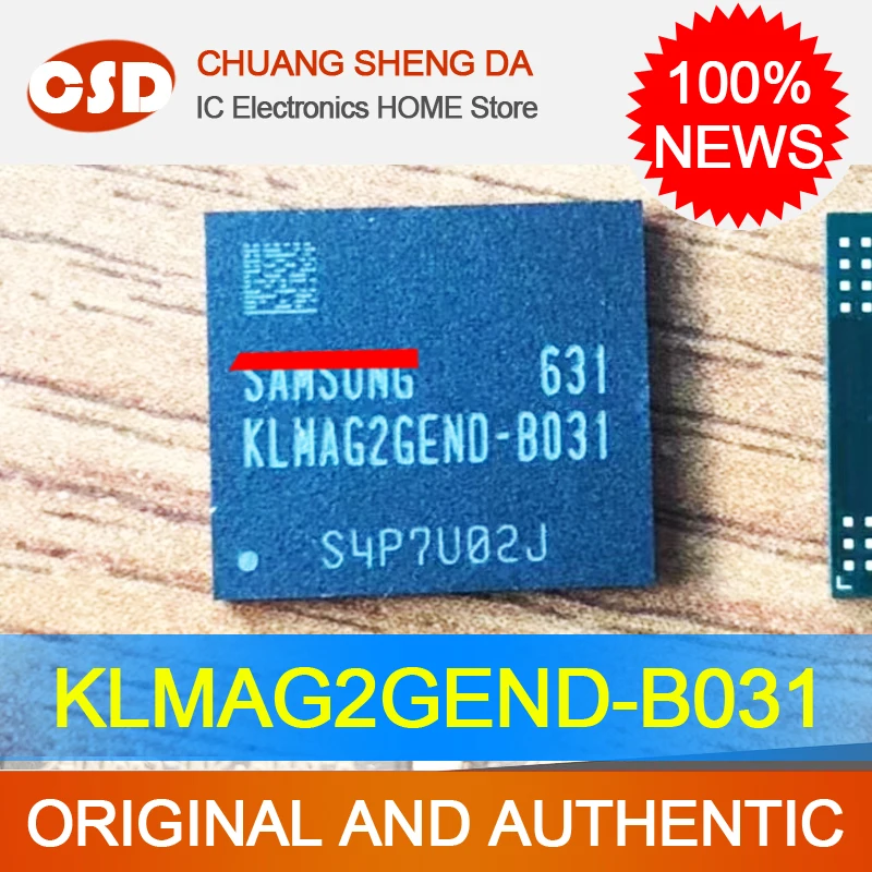 

KLMAG2GEND-B031 Flash Memory Chip EMMC16G 153ball Empty Data BGA klmag2gend b031 100% New Original Free Shipping Electronics
