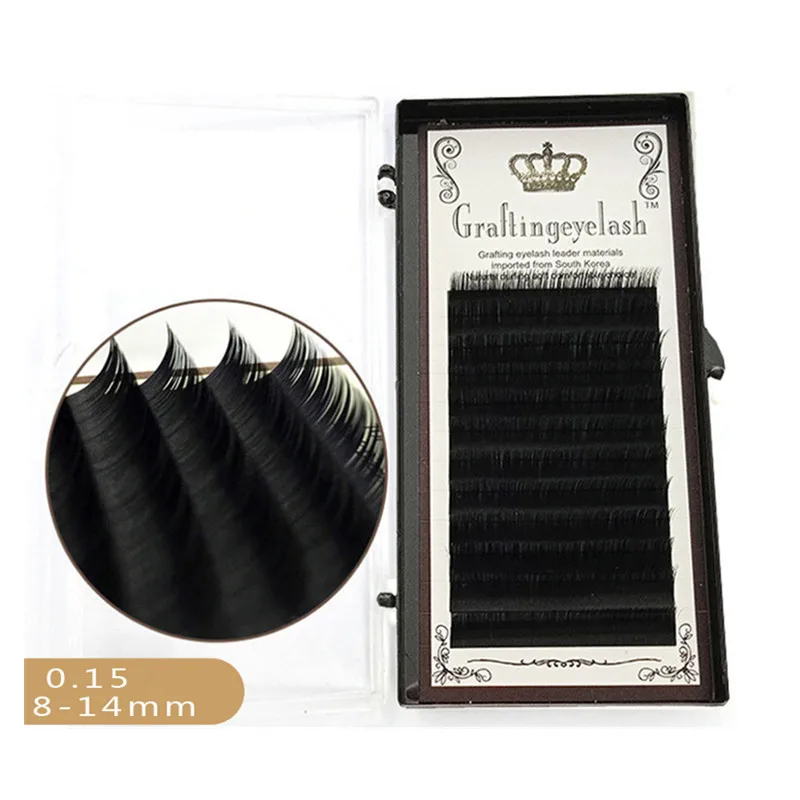 

ALL Sizes 8-14mm Faux Mink Individual Eyelashes Extension Professional Makeup Tool False Lashes C/D Curl