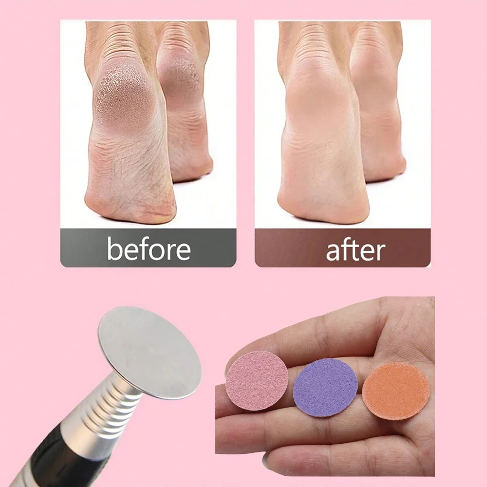 100 шт./кор. красочная шлифовальная бумага 25 мм с металлическим валом пилка для ног