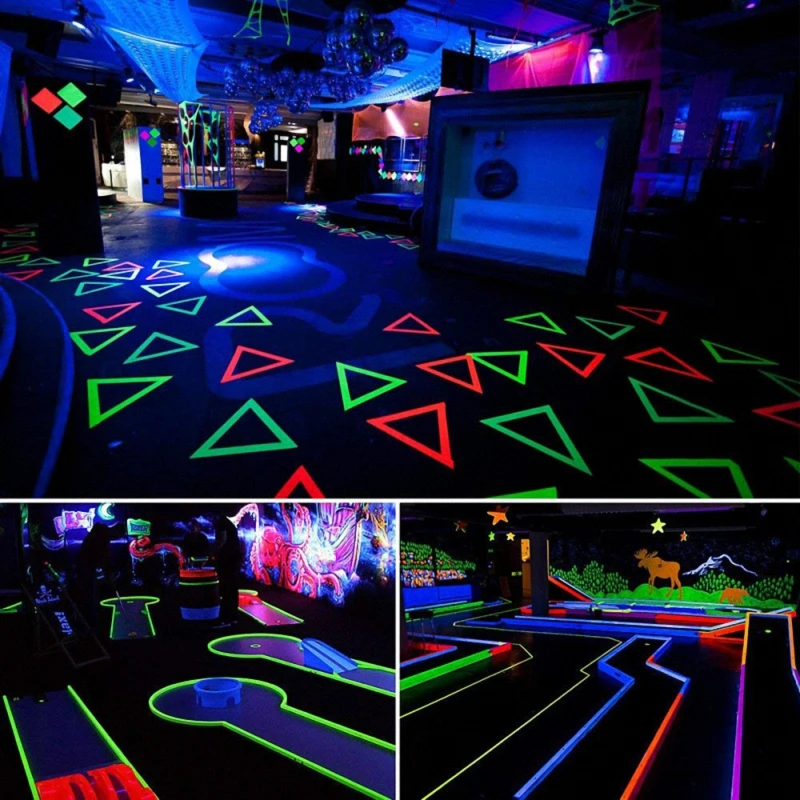 

6 Colors Fluorescent Cotton UV Lamp Tape 15MM*5M Waterproof Glowing Stage Movie Nightclub Bar Party Props magic tape
