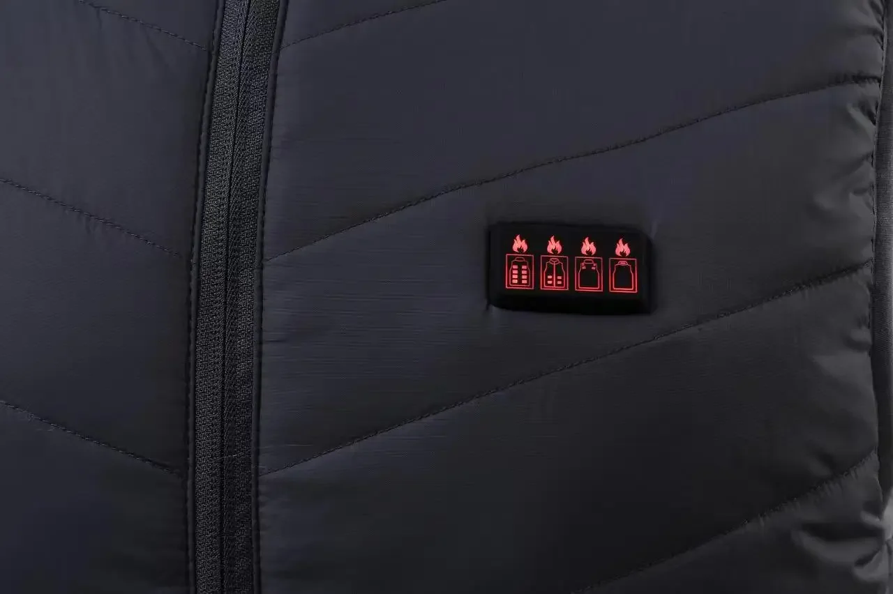 Жилет хлопковый с подогревом 17 зон Осень-зима 2024 умное теплое пальто