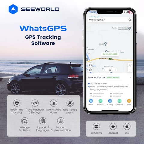 Автомобильный GPS-трекер Rastreador Veiculo 4G для автотрекера для локатора