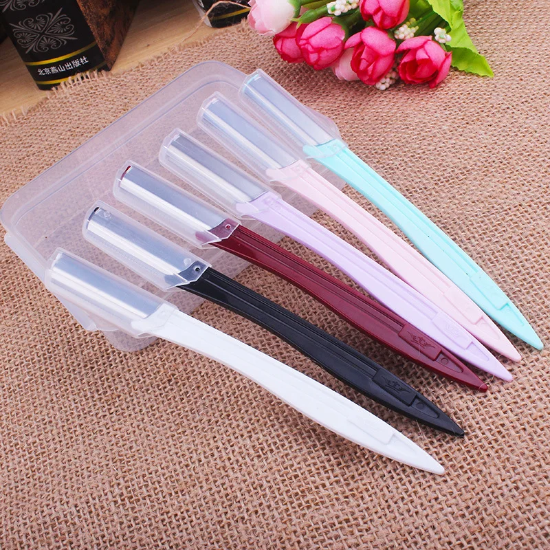 

Portable Eyebrow Trimmer Hair Remover Facial Razor Sharp Women Face Razor Eyebrow Blades Shaver Facial Hair Removal Tool Kit