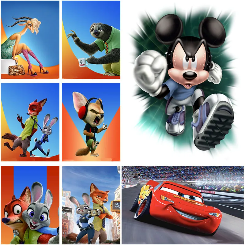 Алмазная картина Disney мозаика с мультяшным зоопарком Микки полная вышивка Набор