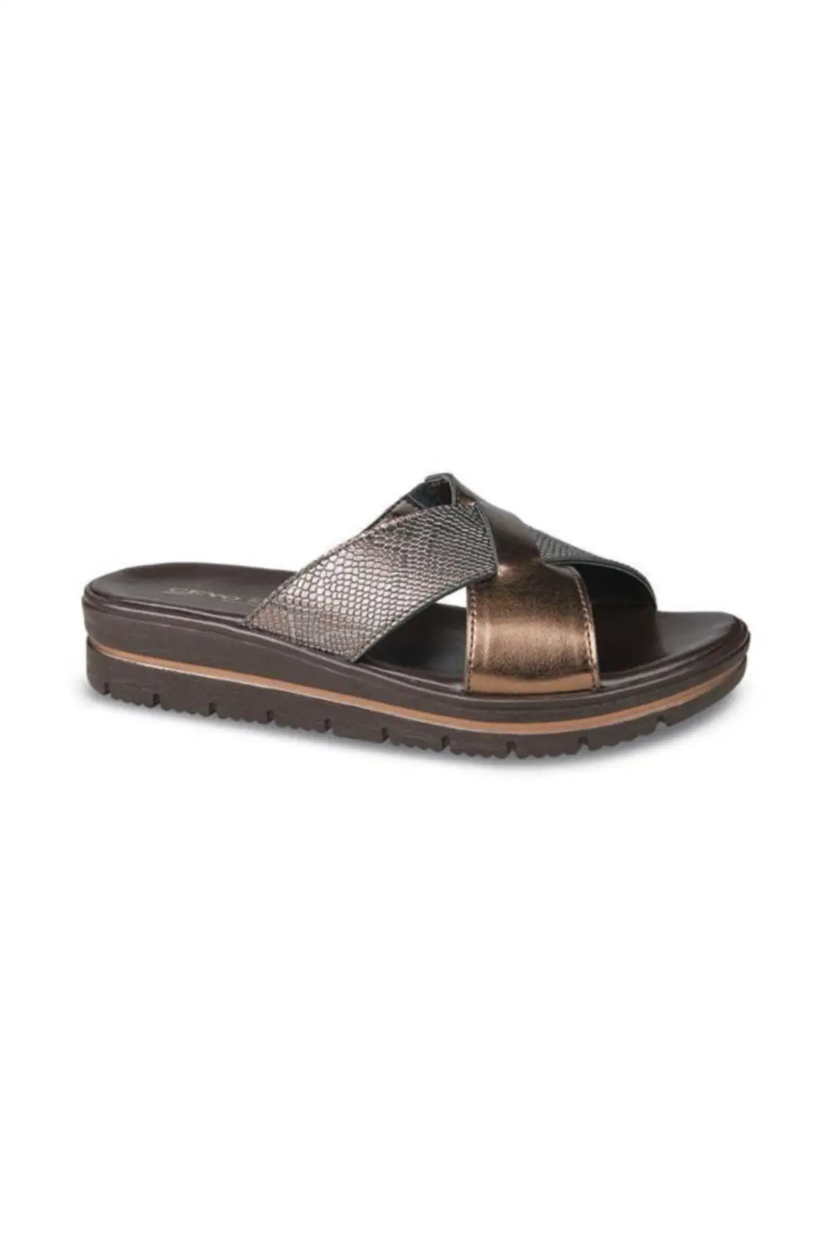 

Women Sandals - (-) anatomical female copper Summer Indoor Outdoor Flip Flops Beach Shoe Female Slippers Platform Casual