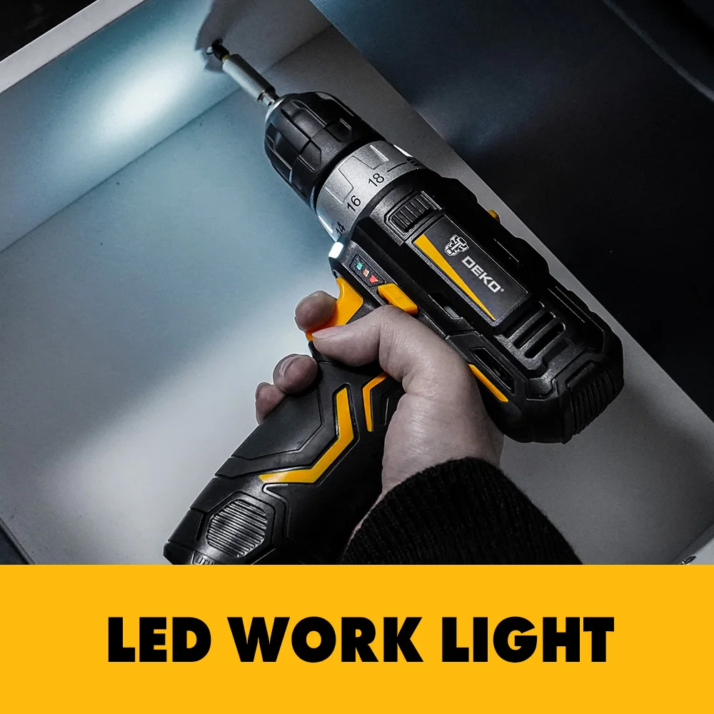 DEKO 12V Max Аккумуляторная дрель, электрическая отвертка с литий ...