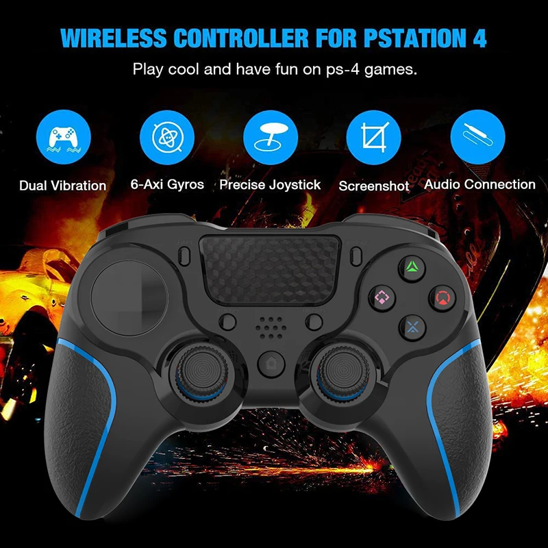 

Bluetooth Mobile Dual Shock 4 Wireless Controller for Ps5 Ps4 Playstation 5 4 Bluetooth Gamepad for Android IPhone PC