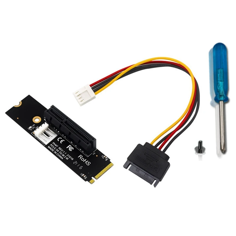 

M.2 NGFF to PCI-E X4 Riser Card for SSD Size 2280 2260