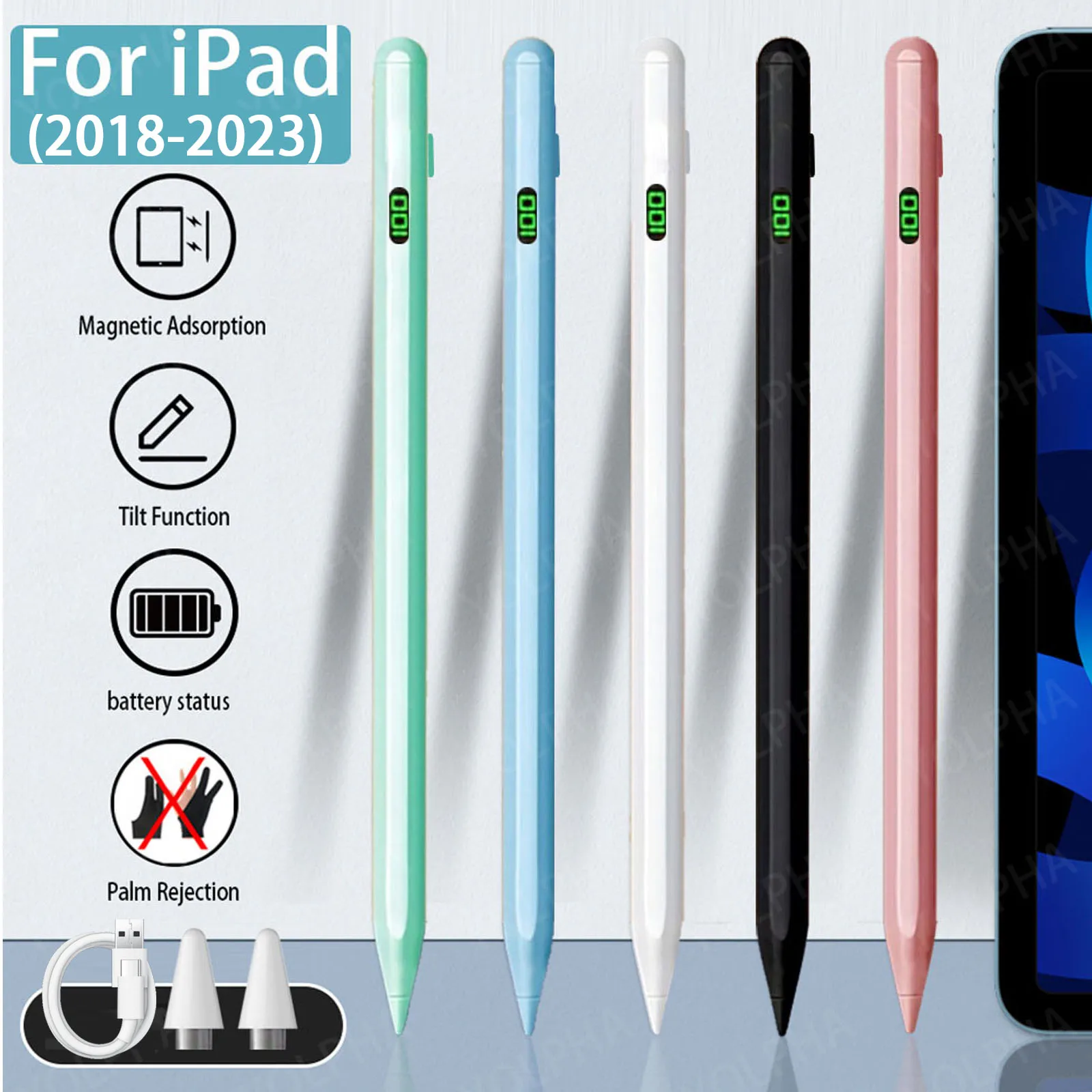 With Digital Power Display For Apple Ipad Pro11&12.9 Inch, Ipad Air 3/4/5