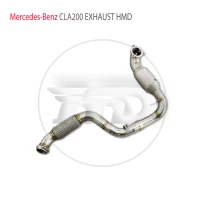 hmd car accessories exhaust system high flow performance downpipe for mercedes benz cla200 cla220 cla250 cla260 front pipe