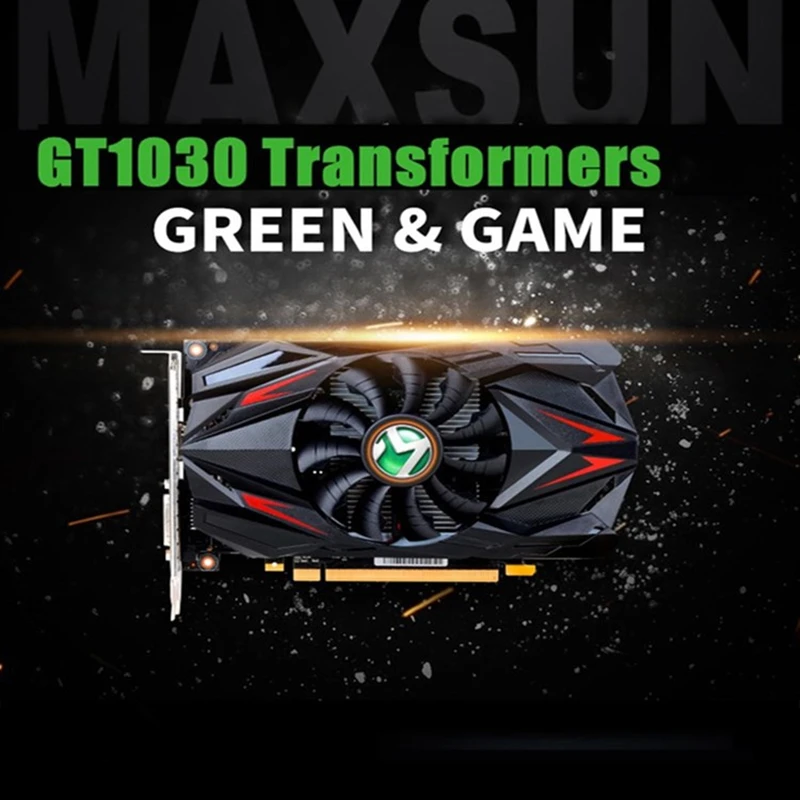 Maxsun GeForce GT 1030 трансформаторы 2 ГБ DDR5 графическая карта Nvidia GPU видеокарта для