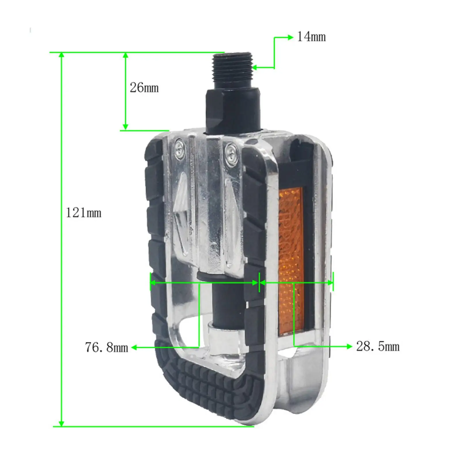 2 шт. педали для горного велосипеда плоские с противоскользящими гвоздями