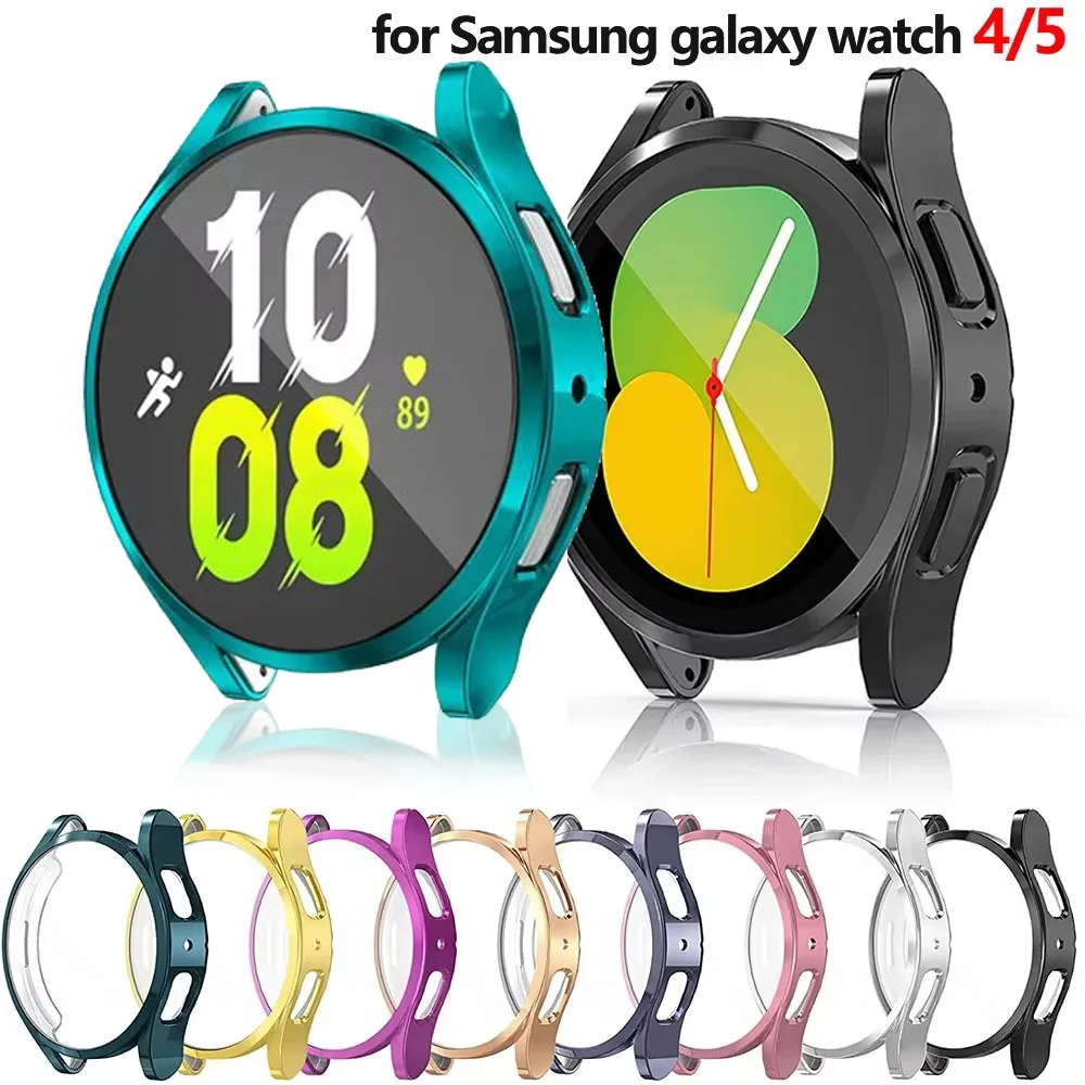 Чехол для часов Samsung Galaxy Watch 4/5 40 мм 44 Защитная пленка экрана универсальный бампер