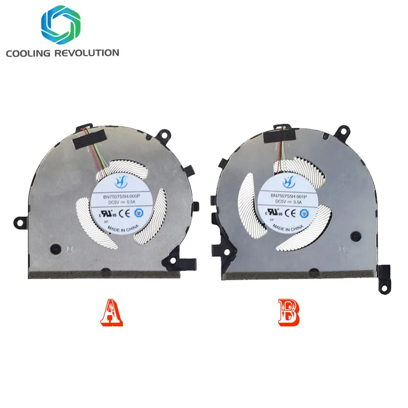 Вентилятор охлаждения БН7507С5Х-000П БН7507С5Х-001П ДК5В 0.5А 4Пин ГП К.П.У. ноутбука