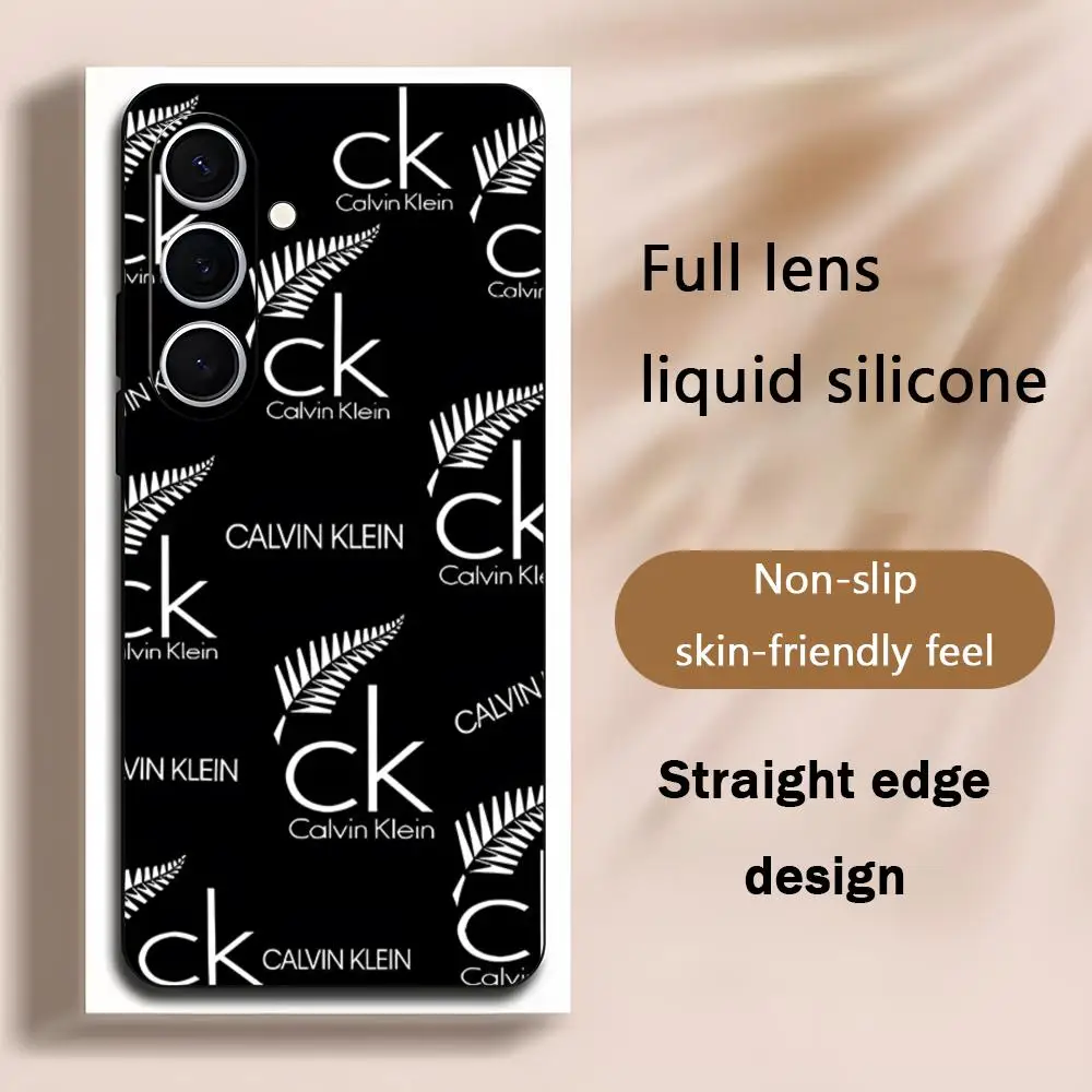 Фото Модный чехол для телефона C-Calvins для Samsung Galaxy S26 S25 S24 S23 S22 S21 Plus Ultra Fold A K-KleinEs-S, мягкий, черный №1