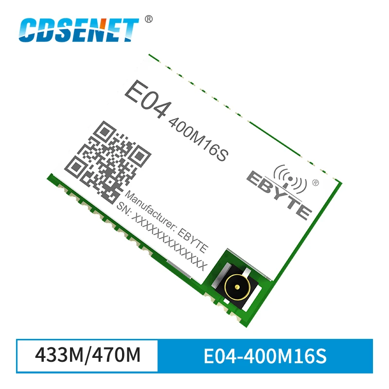 

S2-LP 433MHz 470MHz RF Module 16dBm Long Range 1000m Wireless Transceiver GFSK OOK ASK CDSENET E04-400M16S SPI Stamp hole/IPEX