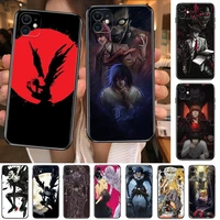 anime death note phone cases for iphone 13 pro max case 12 11 pro max 8 plus 7plus 6s xr x xs 6 mini se mobile cell