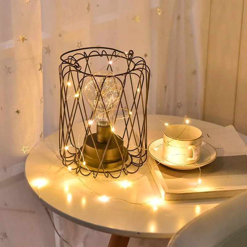 

LED Garden Yard Fairy Light Copper Wire Lamp Battery Outdoor Light String 5/10M Garland for Christmas Wedding Party Decoration
