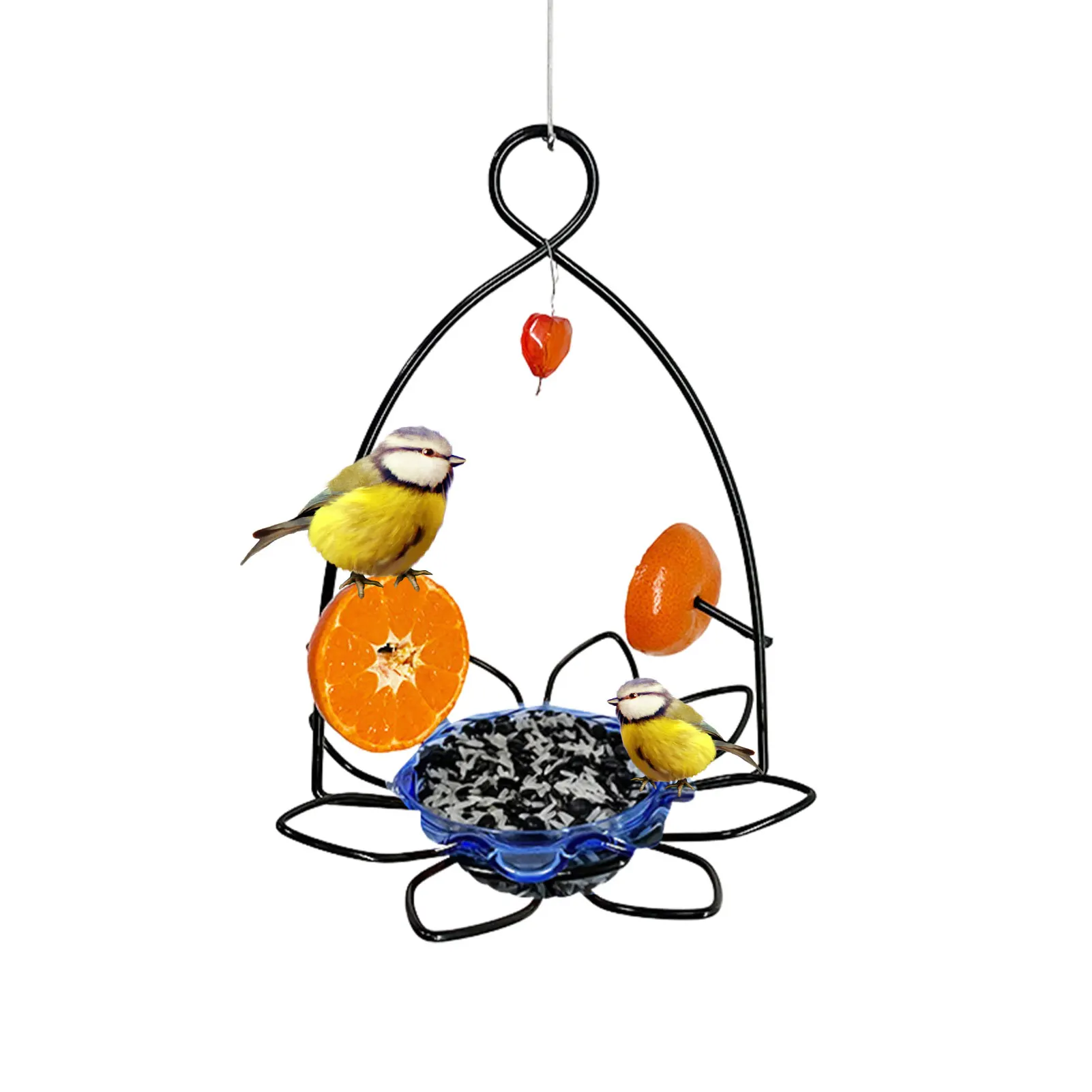 

Bird Feeder Hangings Bird Feeder Waterproof Beautiful Garden Decor Hangings Bird Feeder Transparent Visual Bin Design Sturdy And
