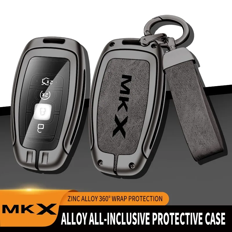 

Zinc Alloy Car Key Case For Lincoln MKX 2018 Remote Control Protector For Lincoln MKX Dedicated Car Key Cover Car Accessories