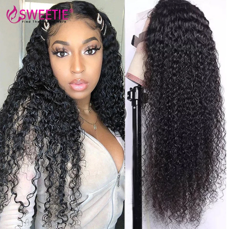 Kinky Curly Wigs For Women Remy Hair Curly Lace Closure Wigs Brazilian Curly Lace Front Human Hair Wigs Curly Lace Frontal Wig