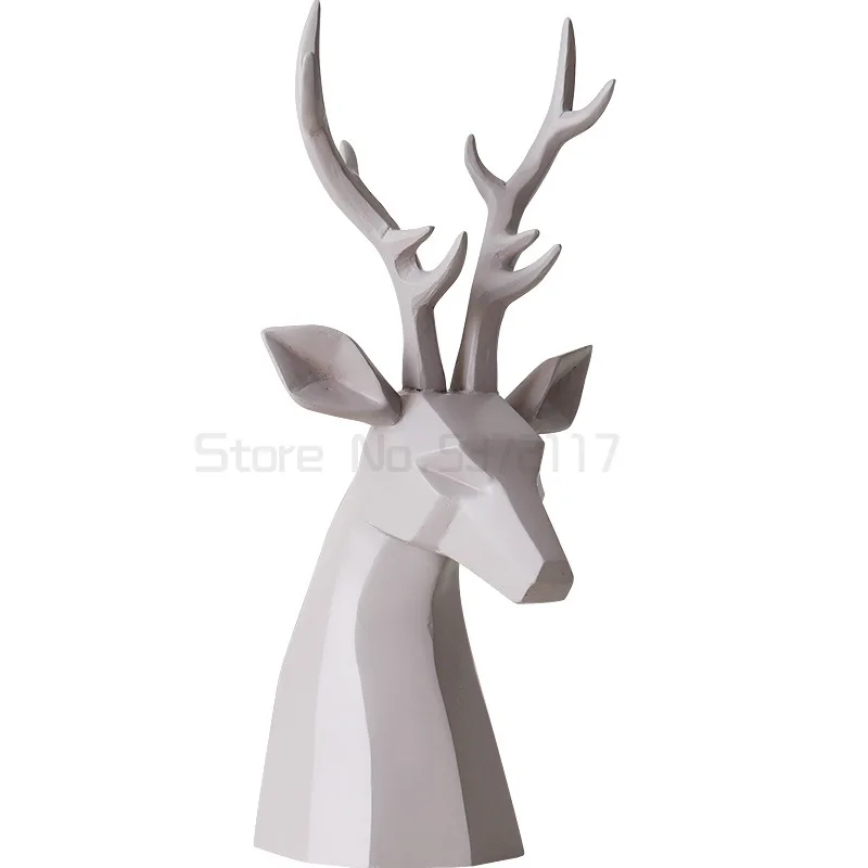 

Аксессуары для украшения дома, фигурка оленя из смолы, украшение для офиса, дома, сада, стола, гостиной, спальни, подарок другу