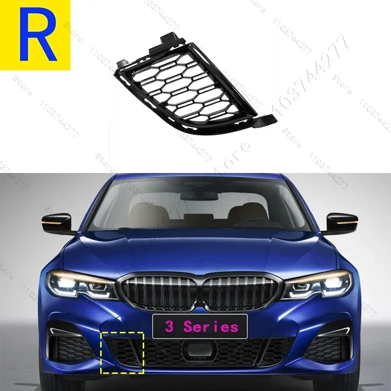 

Для 2018-2022 G20 G21 BMW 330e 330eX 330i 330iX M340i M340iX передний бампер нижняя крышка решетки 51118075601 51118075602
