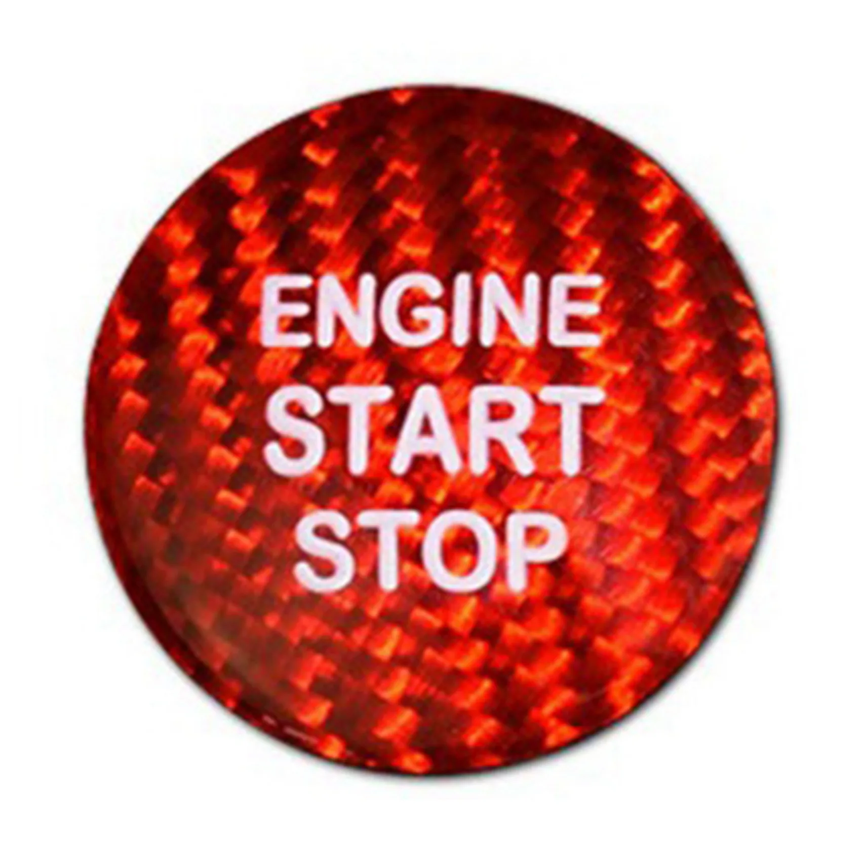 

Carbon Fiber Red Interior Engine Start Stop Push Button Cover Cap Trim for Toyota 86 Corolla RAV4 Camry CHR