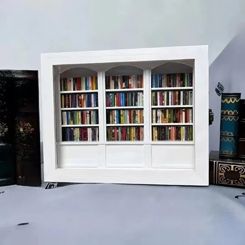 Креативная книжная полка с защитой от тревоги миниатюрная деревянная книжка
