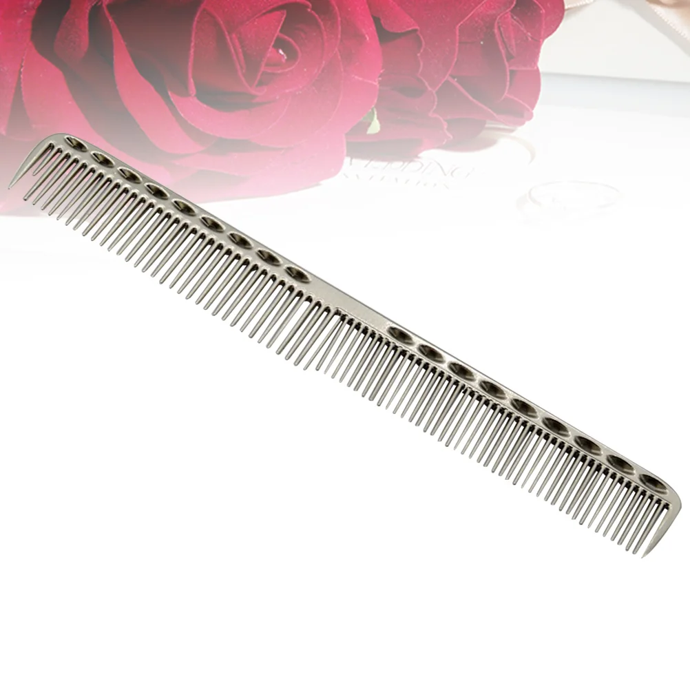 

Metal Hair Comb Fine Hair Comb Anti- Static Hair Styling Barbers Combs ( Small, Matte Silver )