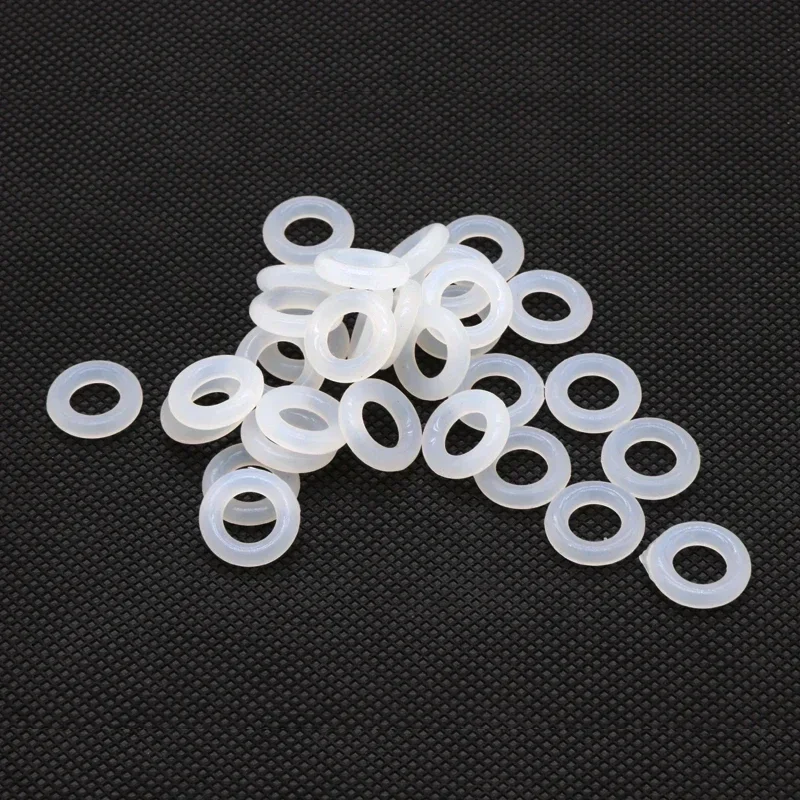 Белая пищевая силиконовая уплотнительная прокладка CS 3 мм наружный диаметр 10 ~ 100